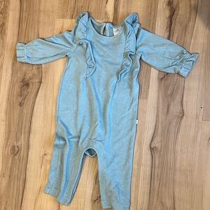 GAP Light Green Ruffle Shoulder One-Piece